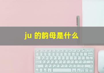 ju 的韵母是什么